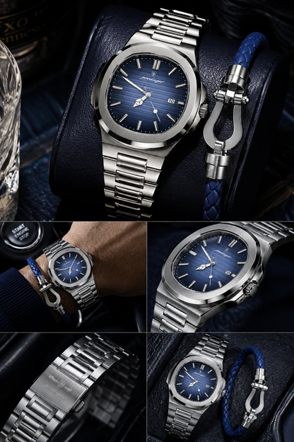 NAUTILUS x Pulsera FRED Force 10 - Blue Gold