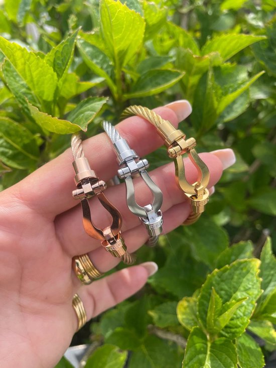 FRED Force 10 – PULSERA ICÓNICA DE ACERO INOXIDABLE Y ACABADO DORADO - 31mm