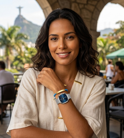 DOLCCE Blue Silver x Pulsera | ELEGANCIA