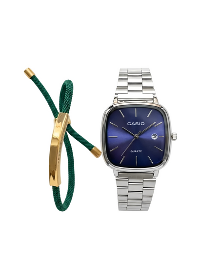 CASIO GOLDEN ELLIPSE - Blue Silver x Pulsera | ELEGANCIA