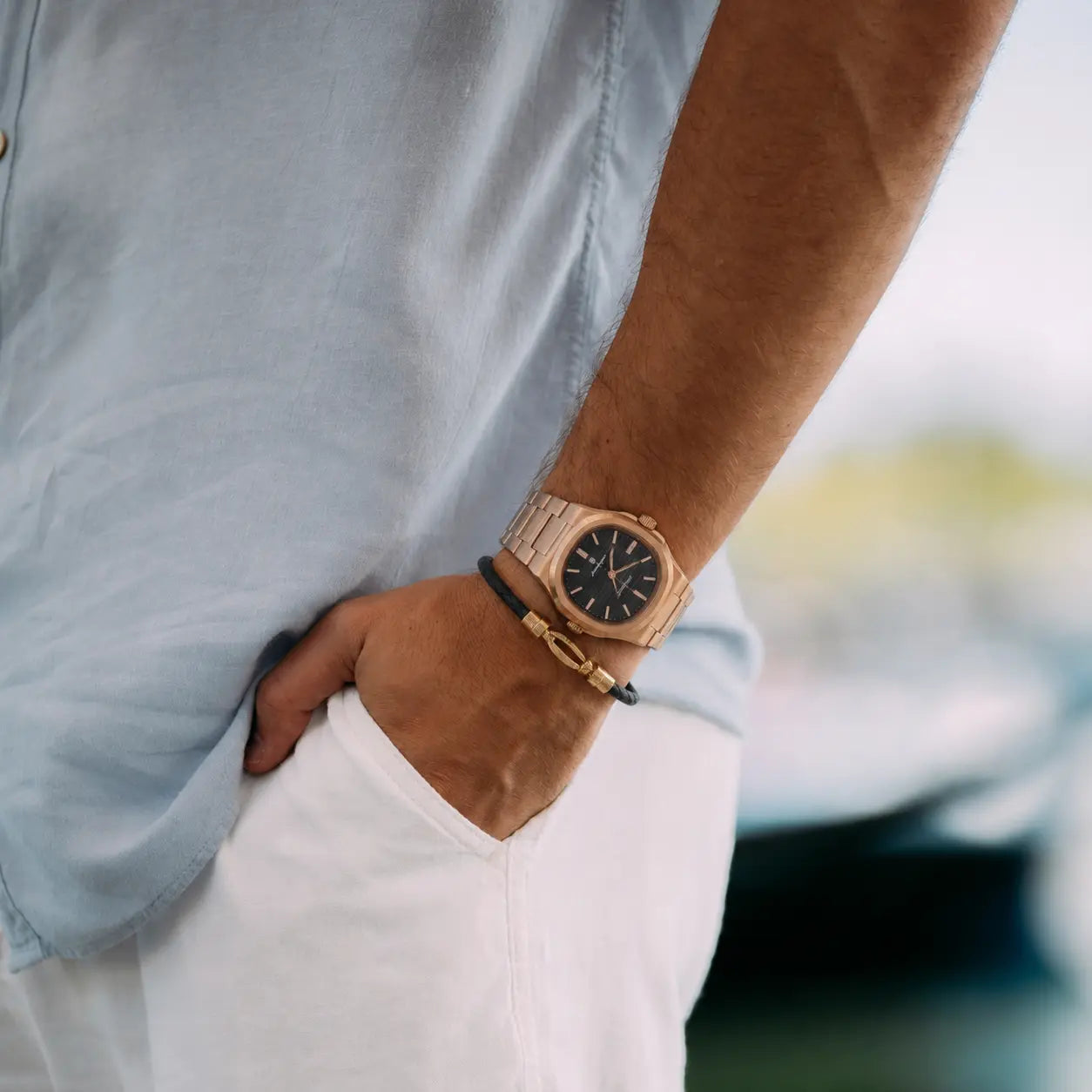 NAUTILUS x Pulsera FRED Force 10 - Black Gold